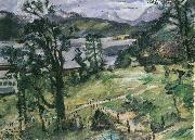 Lovis Corinth Walchenseelandschaft mit Larche oil